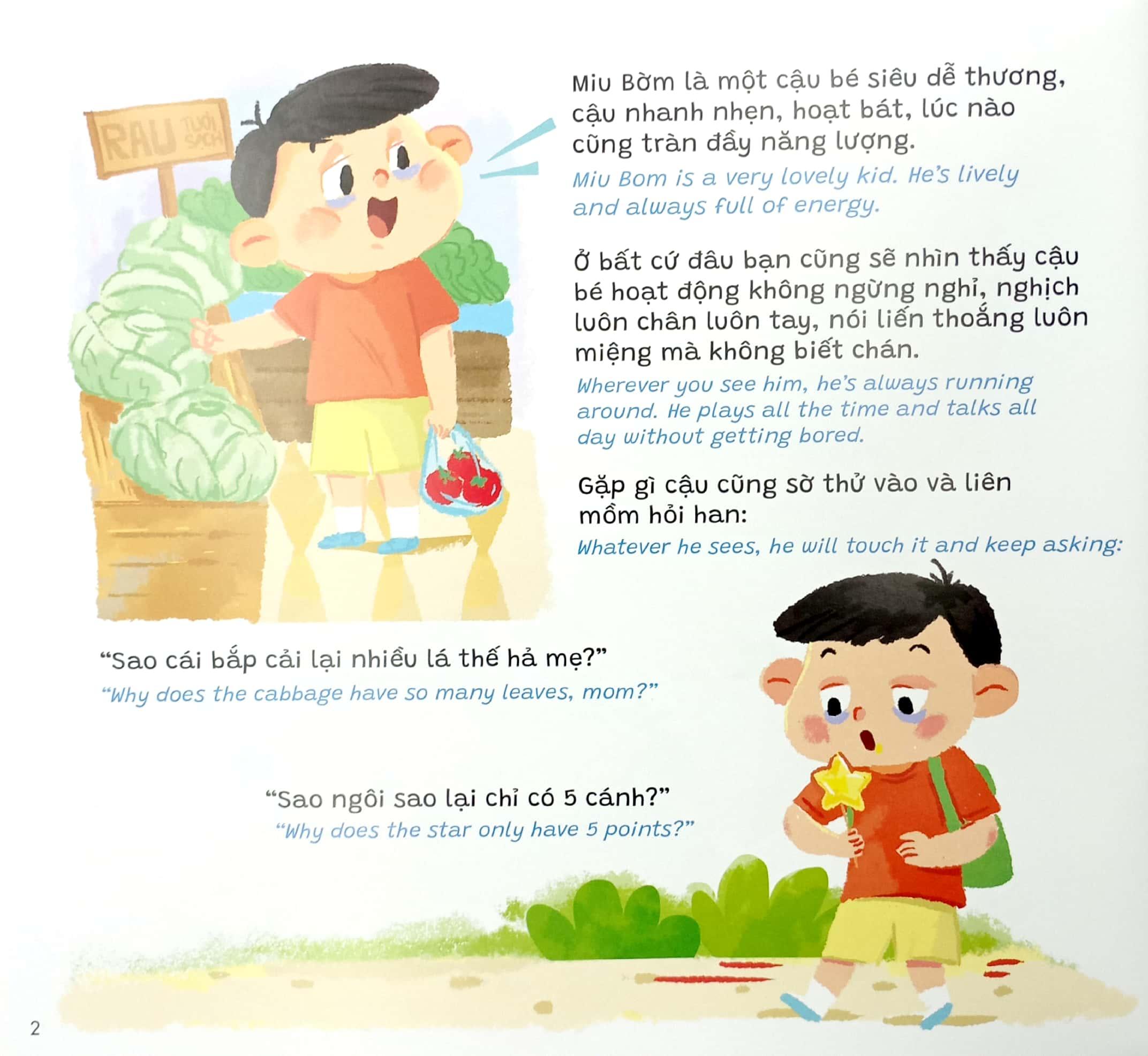 Truyện Kể Cho Miu Hiểu Chuyện - Con Ghét Đi Ngủ (Song Ngữ Việt-Anh)