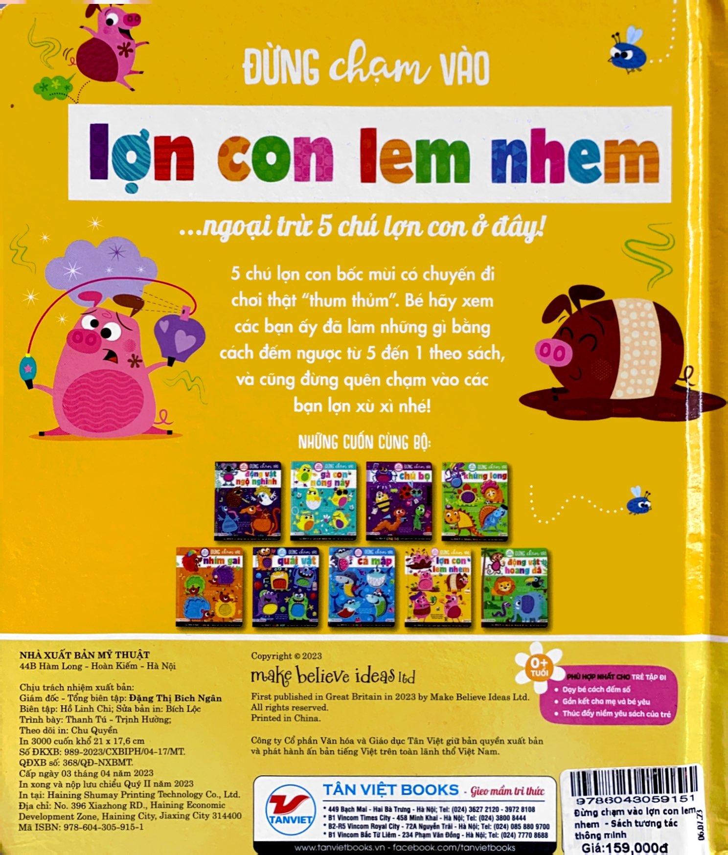 Sách Tương Tác Thông Minh - Đừng Chạm Vào Lợn Con Lem Nhem
