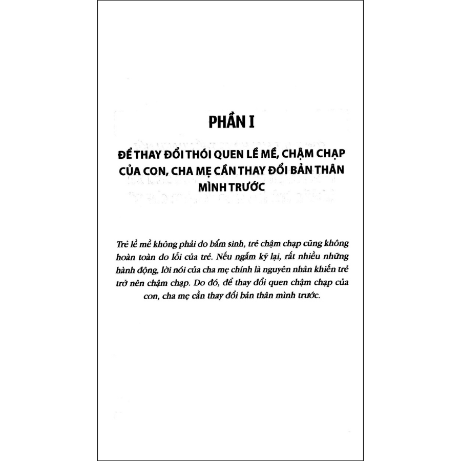 Cha Mẹ Phải Làm Gì Khi Con Chậm Chạp