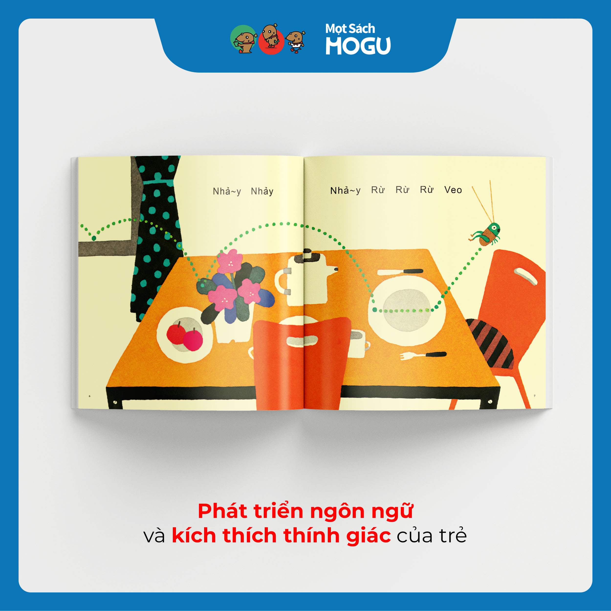 Truyện Ehon bé 3-4-5 tuổi - Châu Chấu Đi Dạo