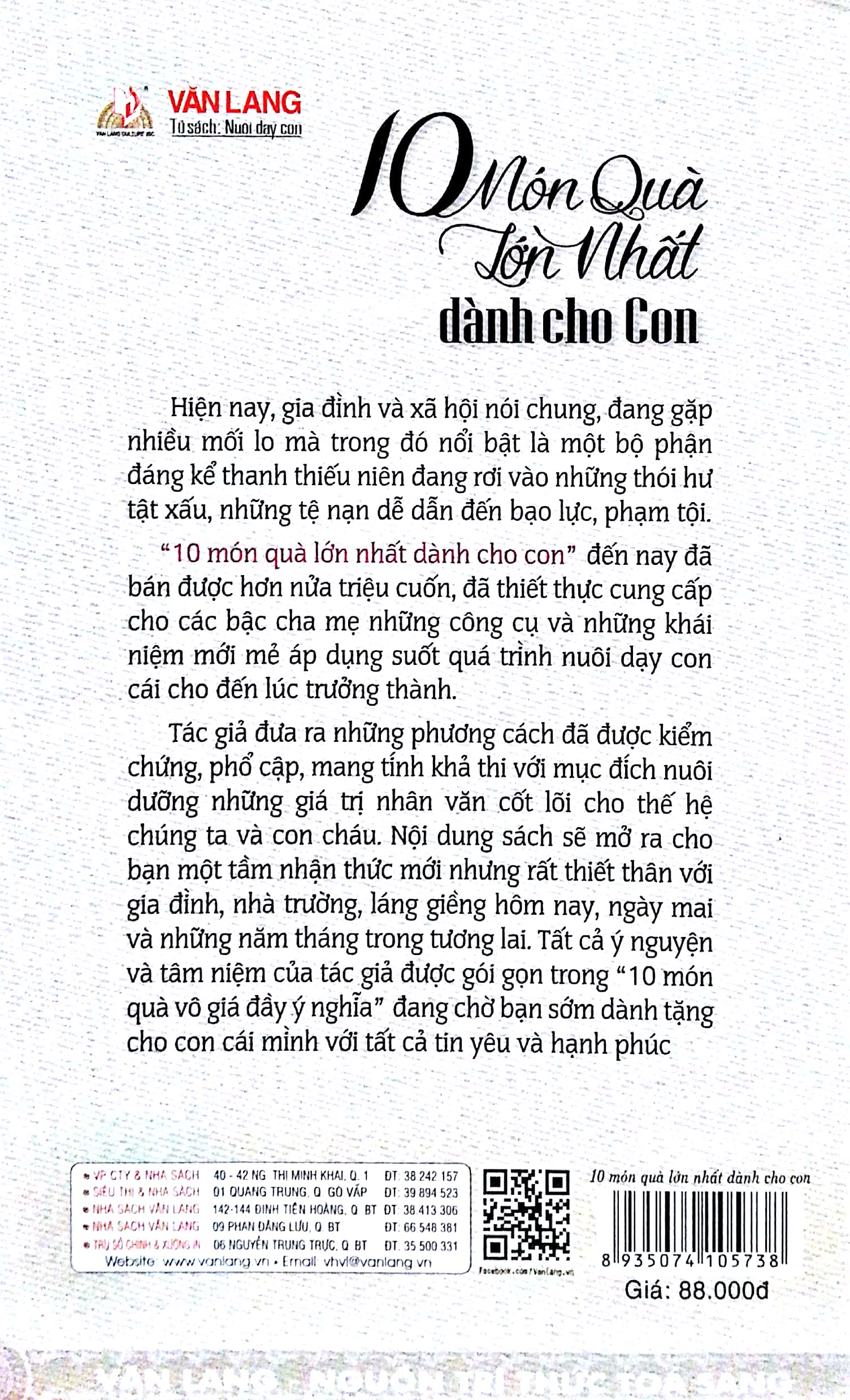 10 Món Quà Lớn Nhất Dành Cho Con - Vanlangbooks