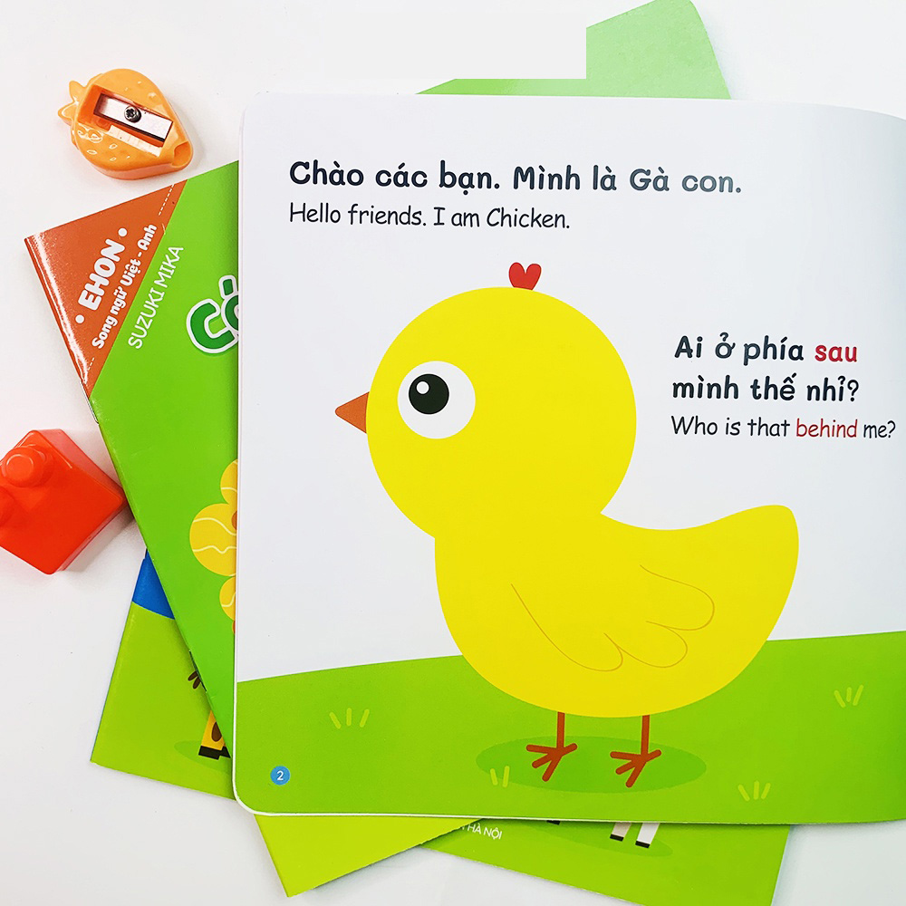 Sách - Combo 8 cuốn Ehon Toán Học Đầu Đời Cùng Con Học Toán - Song Ngữ Việt Anh Cho Bé 0-3 Tuổi