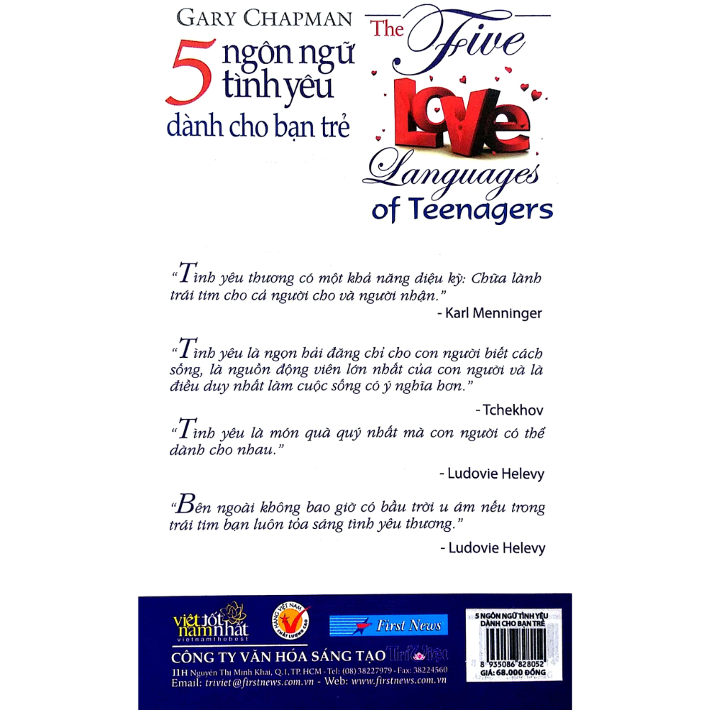 5 Ngôn Ngữ Tình Yêu - Dành Cho Bạn Trẻ (Tái Bản)