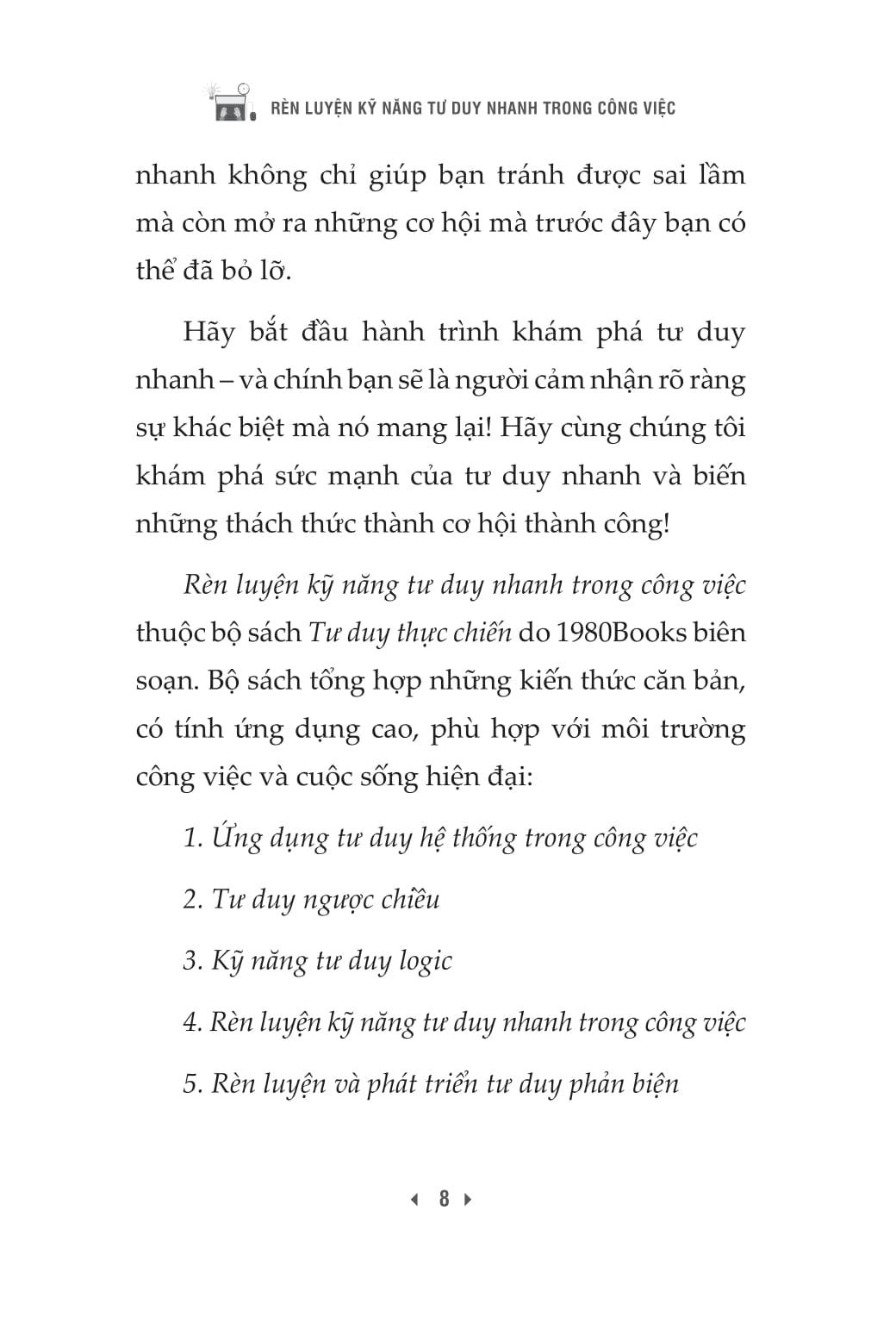 Sách - Rèn Luyện Kỹ Năng Tư Duy Nhanh Trong Công Việc