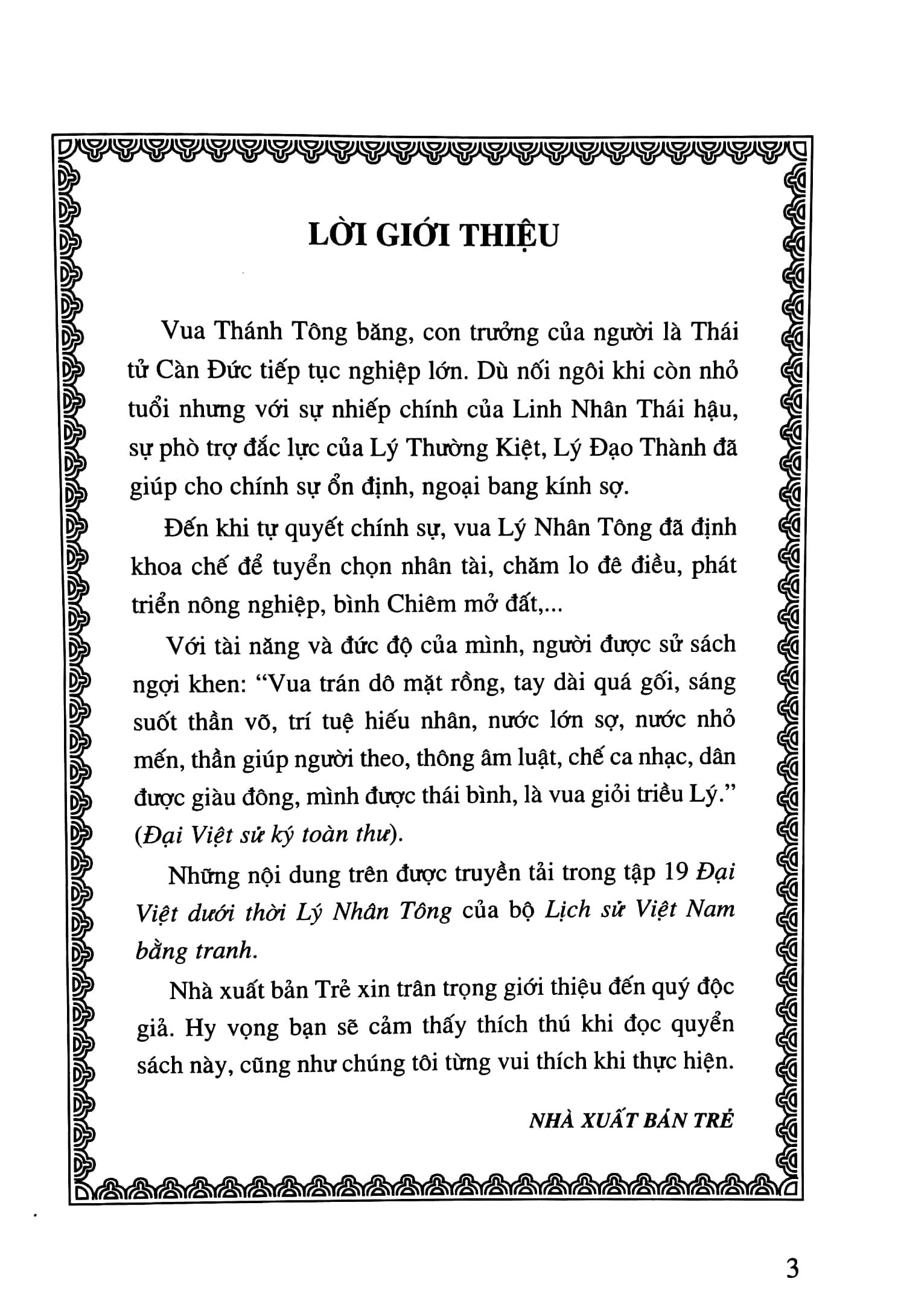 Lịch Sử Việt Nam Bằng Tranh - Tập 19: Đại Việt Dưới Thời Lý Nhân Tông (Tái Bản 2023)