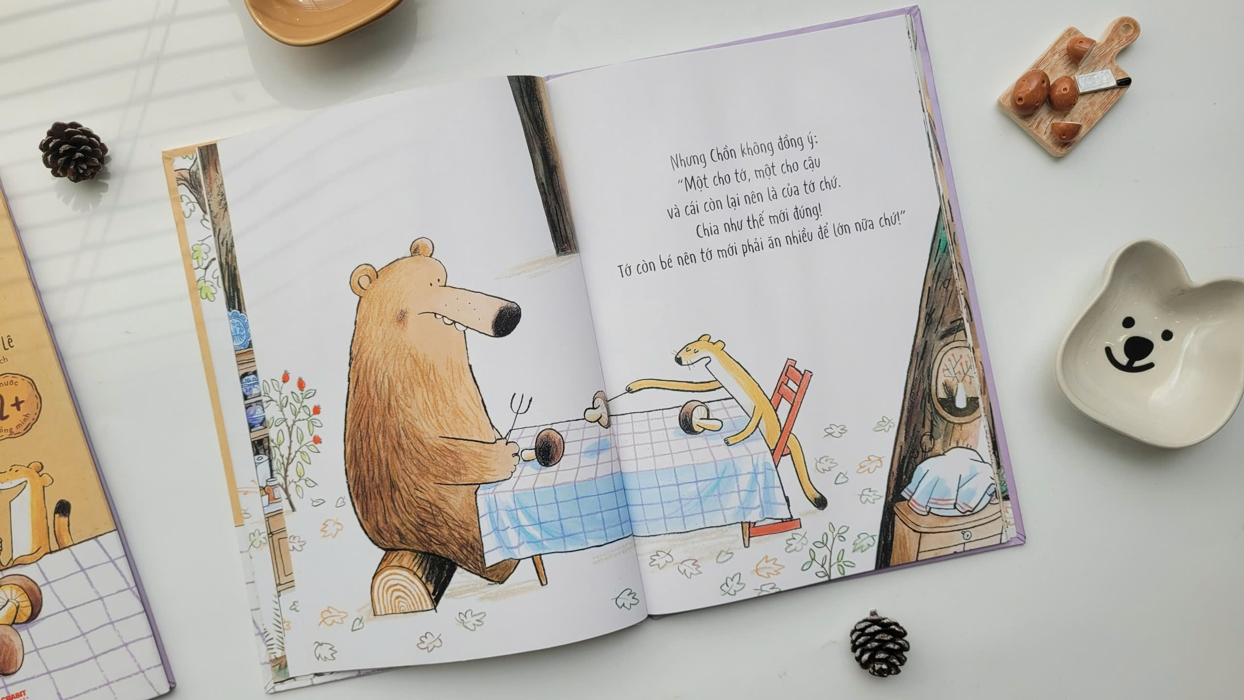 (Bìa cứng, In màu) TỚ ĂN HAI, CHO CẬU HẲN MỘT CÁI NHÉ - Jörg Mühle - Đỗ Anh Lê dịch - Crabit Kidbooks
