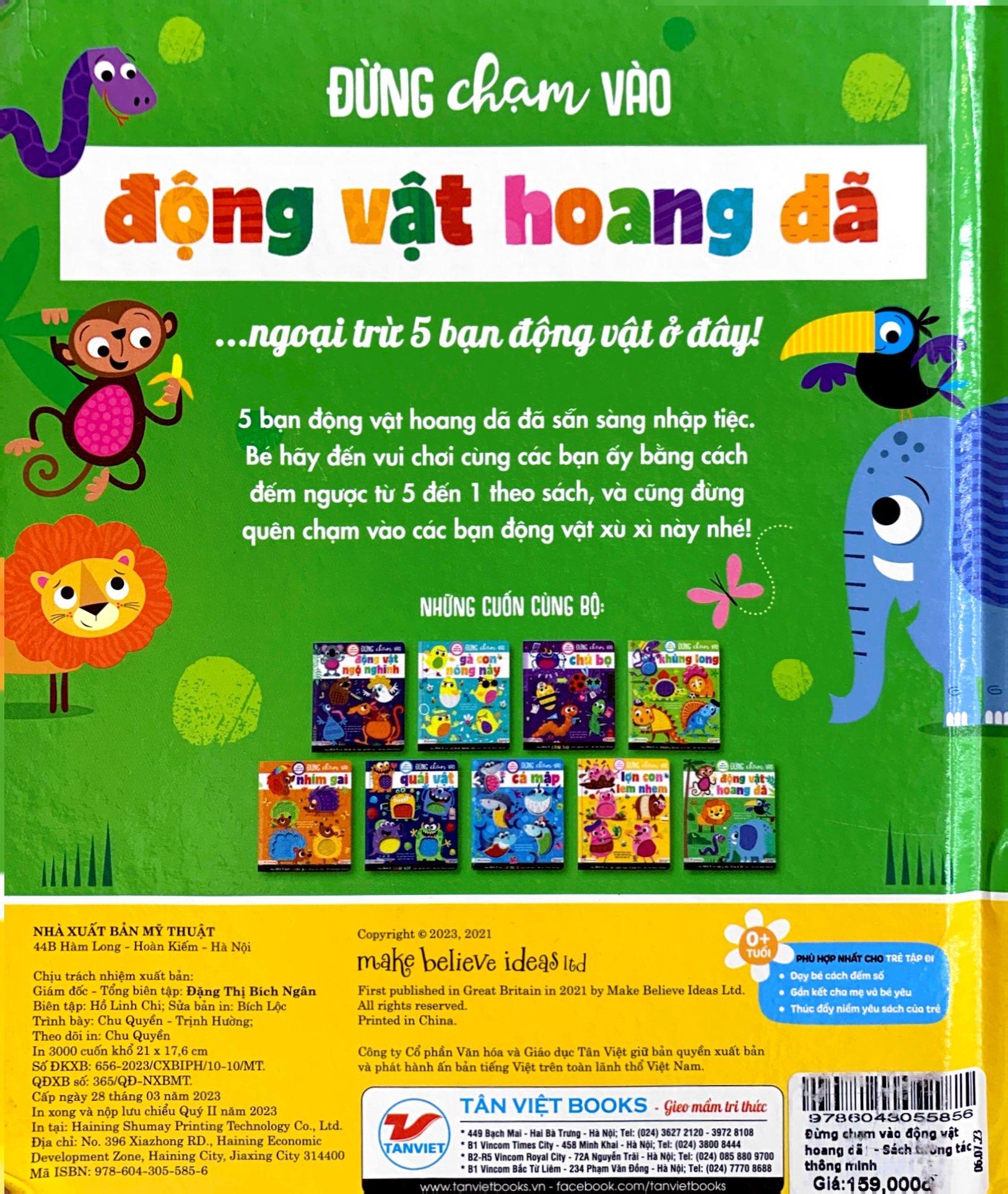 Sách Tương Tác Thông Minh - Đừng Chạm Vào Động Vật Hoang Dã