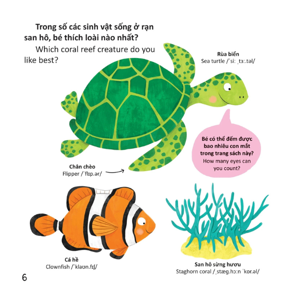 Thư Viện Từ Vựng Đầu Đời Cho Bé - Động Vật Dưới Biển - Under The Sea!
