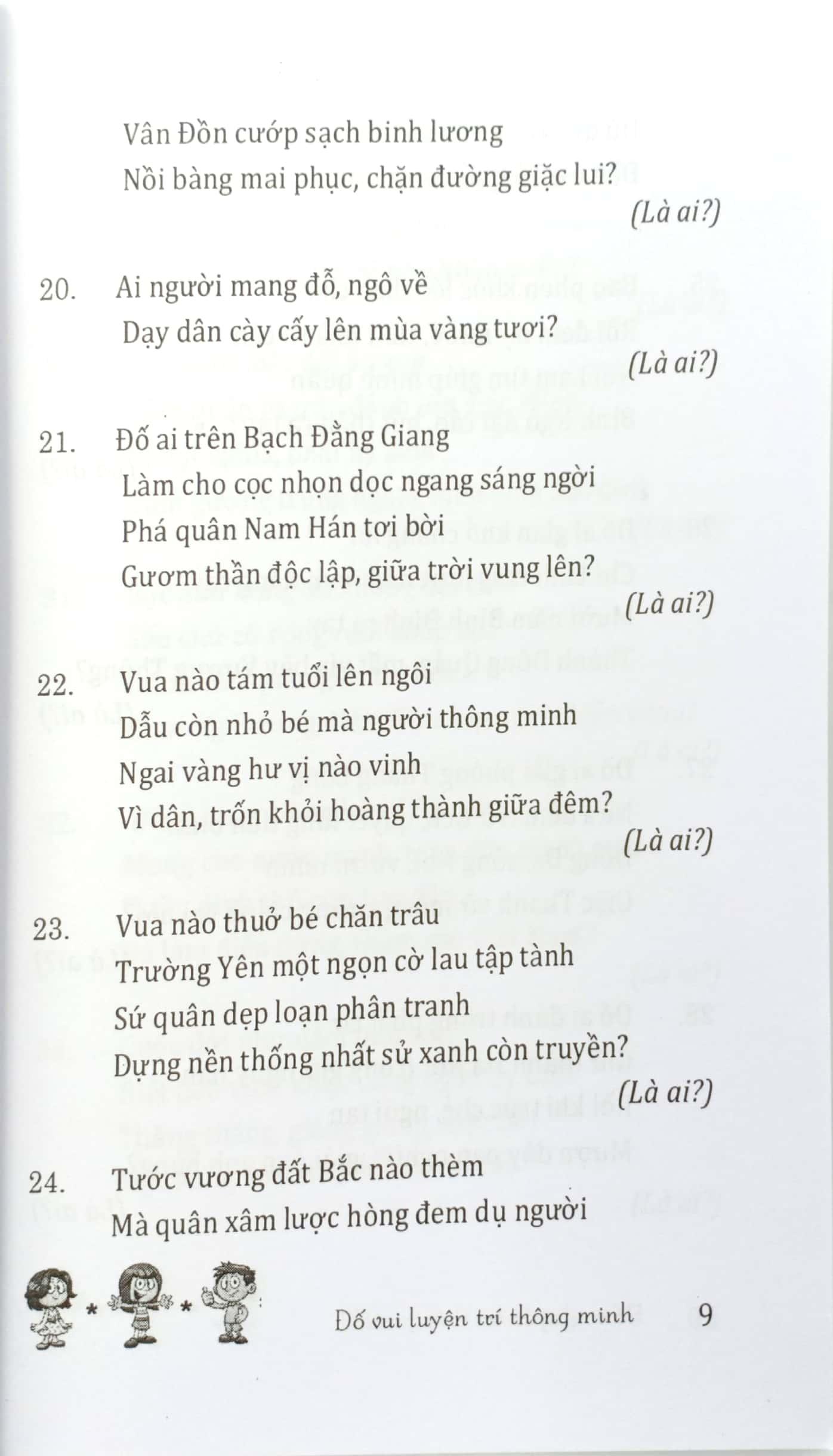 Câu Đố Luyện Trí Thông Minh - Nhân Vật, Địa Danh