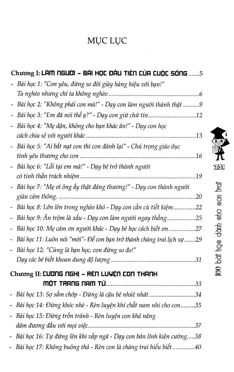 100 Bài Học Dành Cho Con Trai (Tái Bản)
