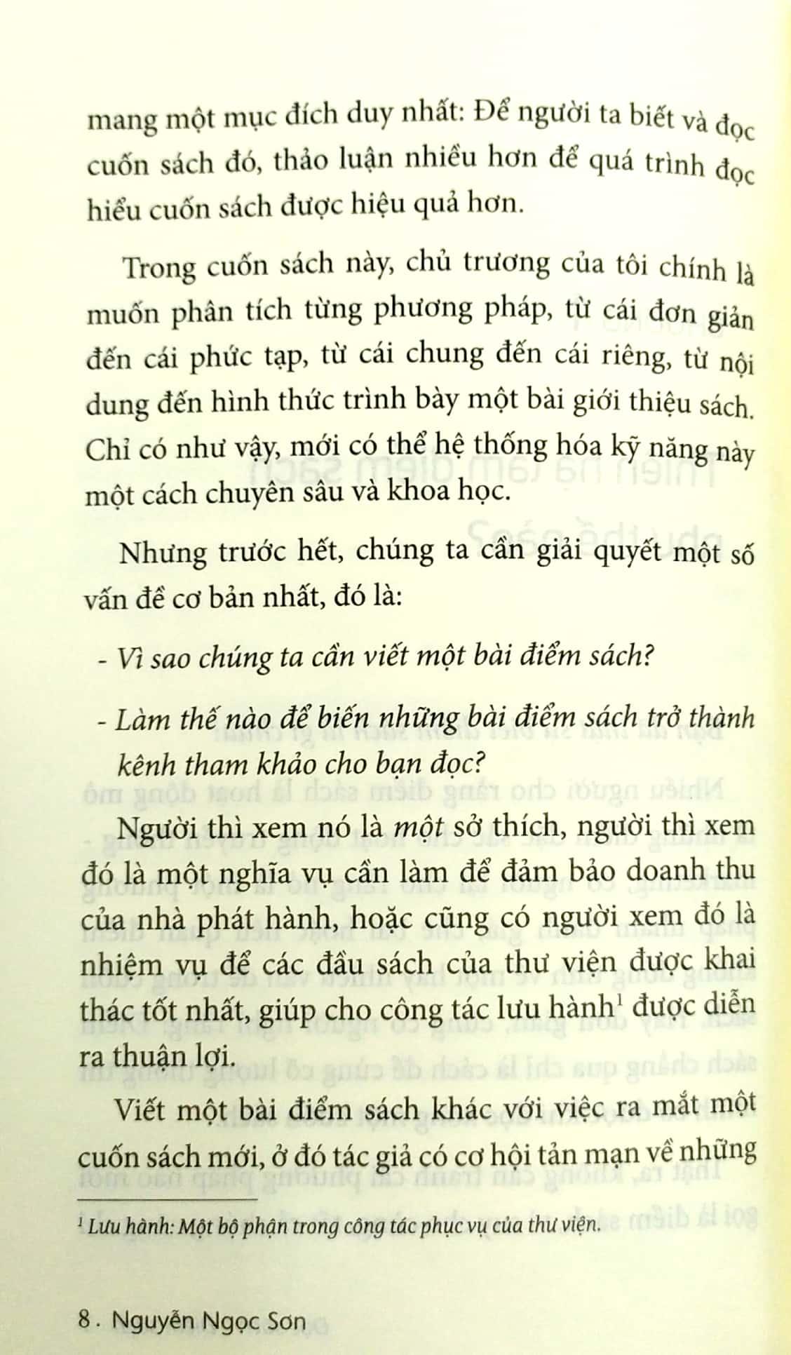 Đọc Sách, Điểm Sách