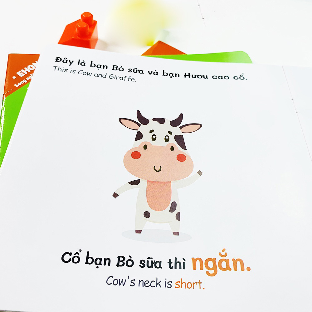 Sách - Combo 8 cuốn Ehon Toán Học Đầu Đời Cùng Con Học Toán - Song Ngữ Việt Anh Cho Bé 0-3 Tuổi