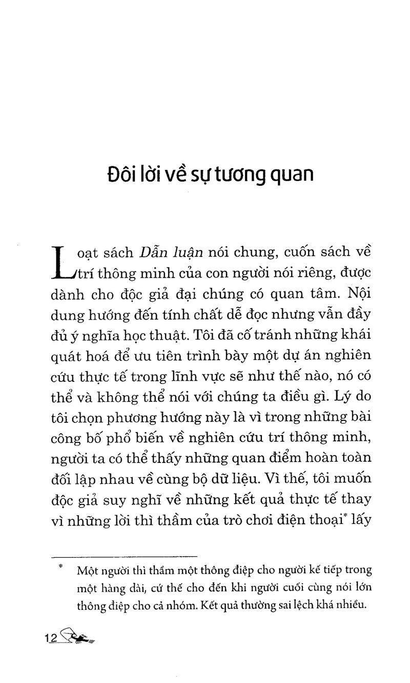 Dẫn Luận Về Trí Thông Minh
