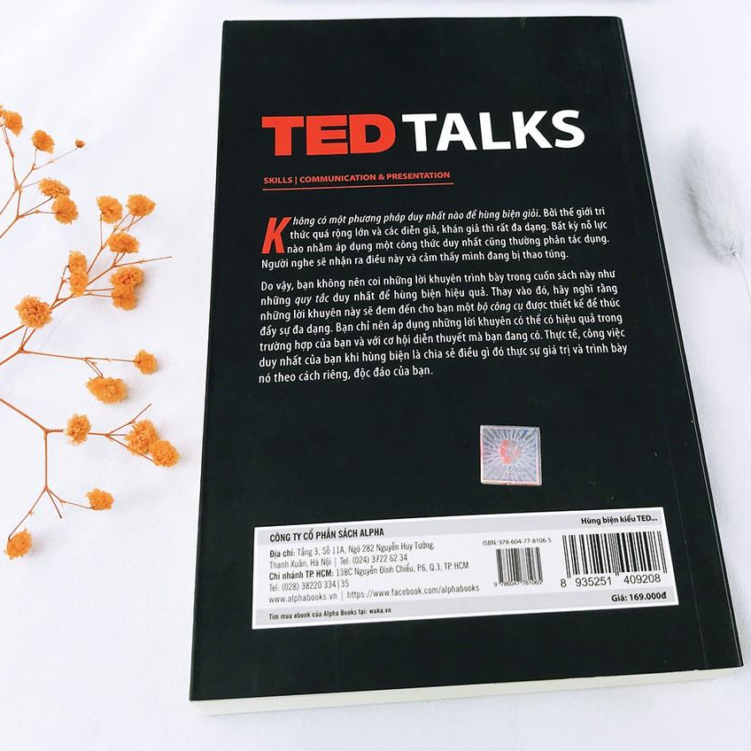 Sách - Hùng Biện Kiểu Ted 1 - TED TALKS: Bí quyết diễn thuyết trước đám đông "chuẩn" TED