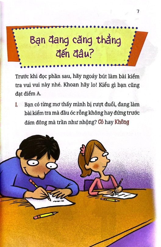 Kỹ năng học đường: Căng thẳng ư? Đừng sợ!