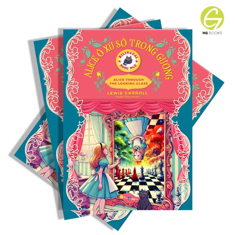 Sách Alice Ở Xứ Sở Trong Gương - Sách song ngữ kinh điển, truyện song ngữ thiếu nhi tặng file nghe & note từ vựng