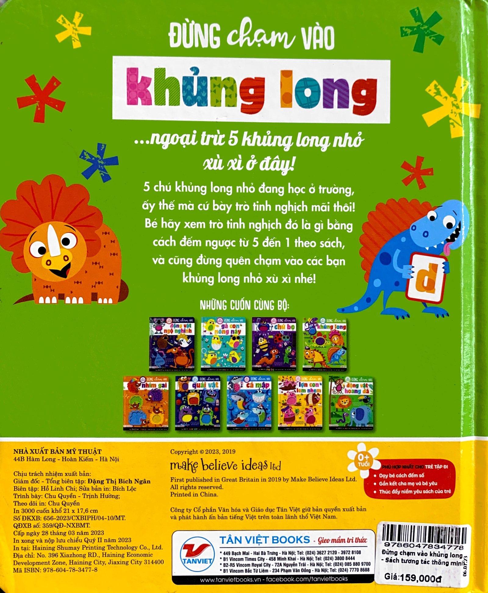 Sách Tương Tác Thông Minh - Đừng Chạm Vào Khủng Long