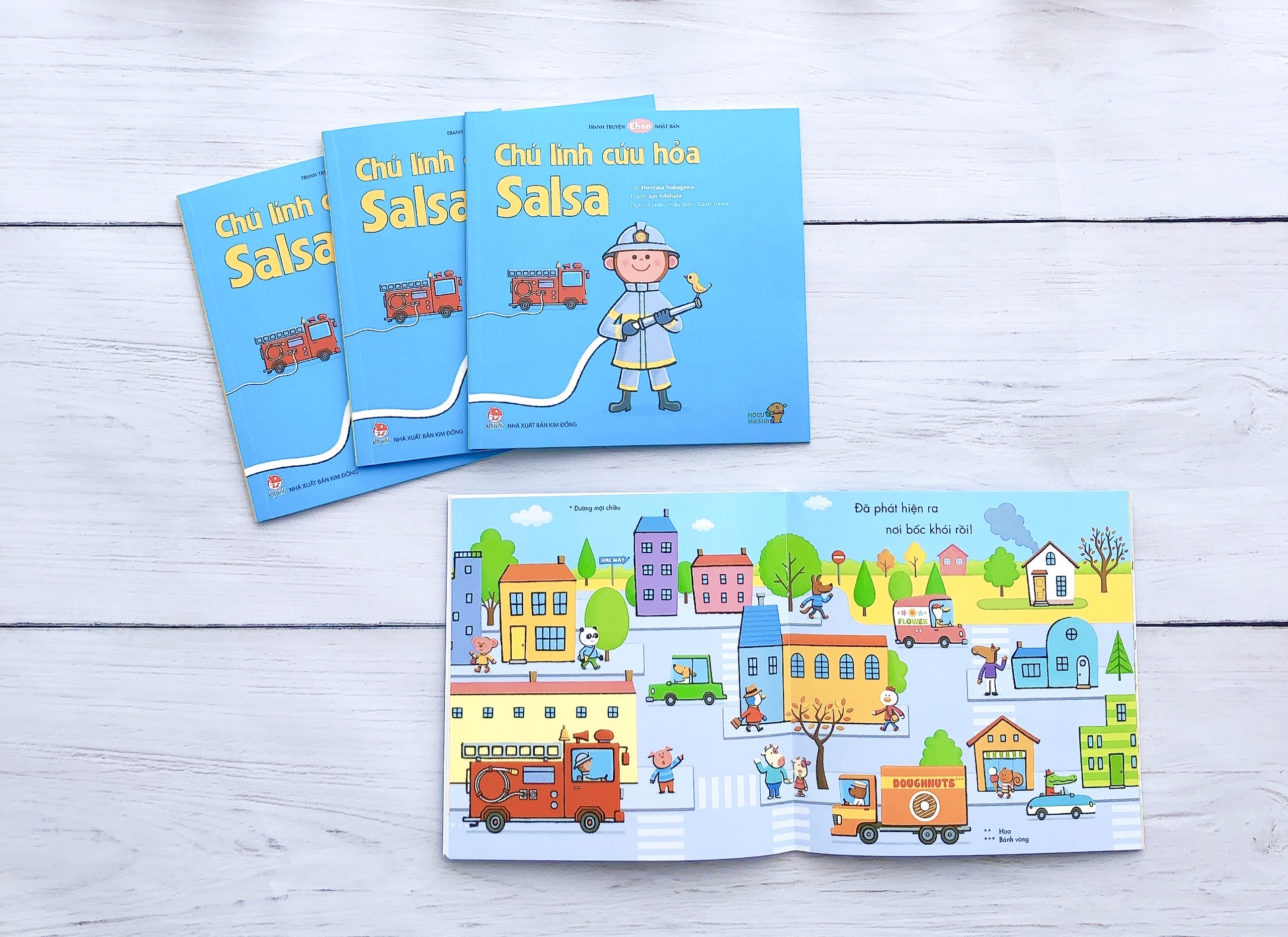 Truyện Ehon bé 1-2-3 tuổi - Chú lính cứu hỏa Salsa