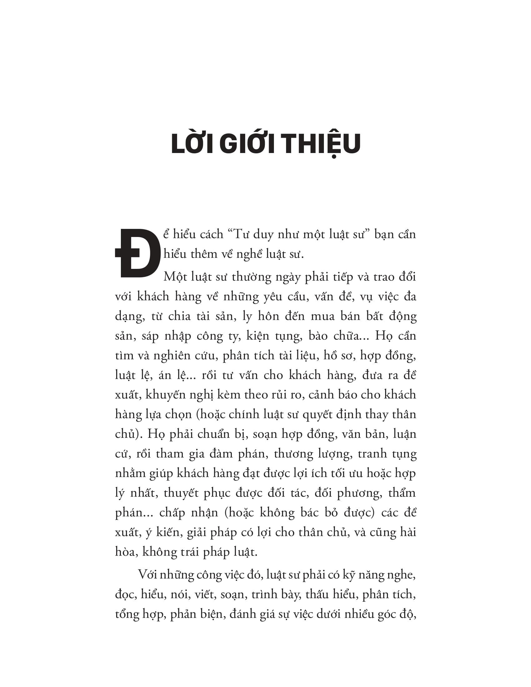 Sách - Tư Duy Phản Biện Như Một Luật Sư - Thinking Like A Lawyer