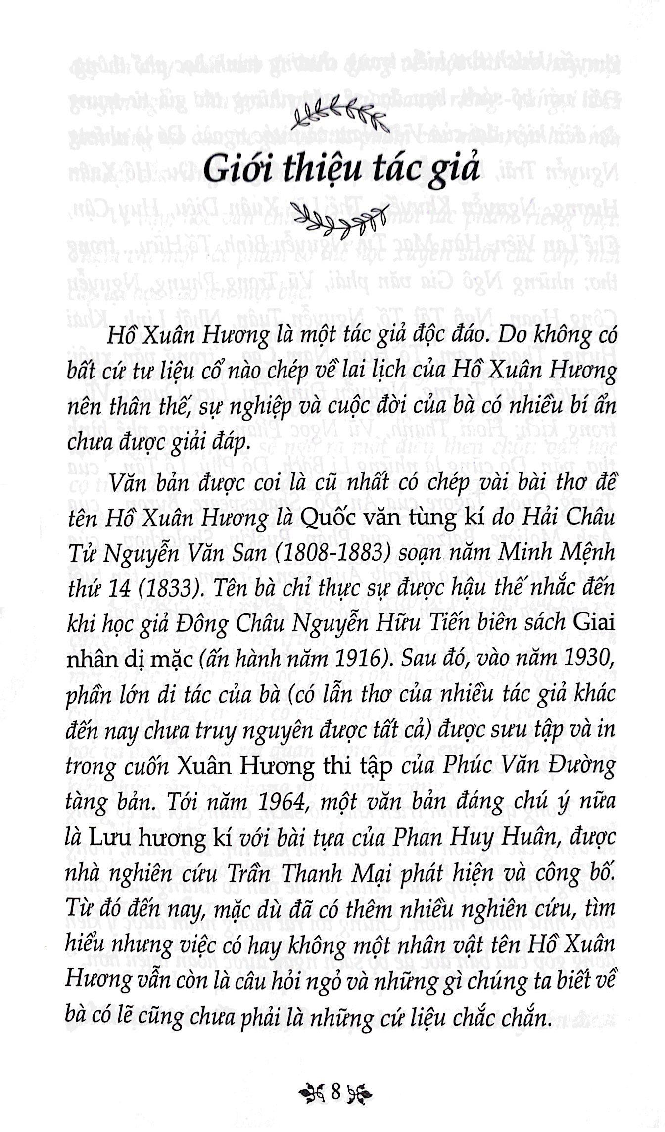 Văn Học Trong Nhà Trường : Thơ Hồ Xuân Hương