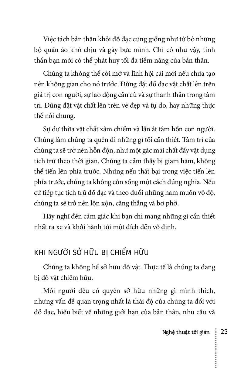 Nghệ Thuật Tối Giản: Có Ít Đi, Sống Nhiều Hơn (Tái bản)