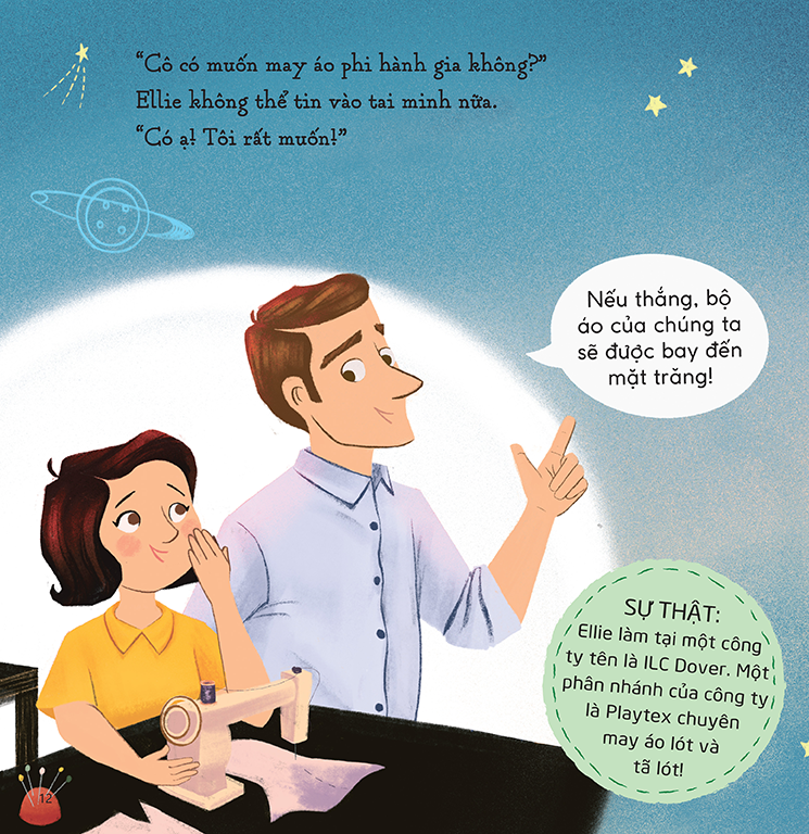 Sách tranh song ngữ Bộ áo phi hành gia (Cho trẻ từ 3-7 tuổi) - ehomebooks
