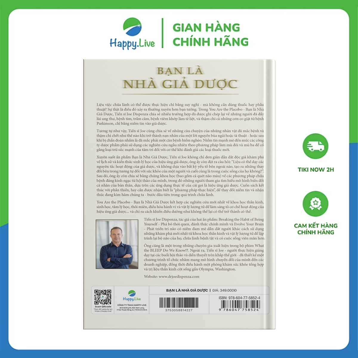 Sách Bạn là Nhà Giả Dược: Khám phá sức mạnh của tiềm thức - You Are the Placebo: Making Your Mind Matter - Happy Live