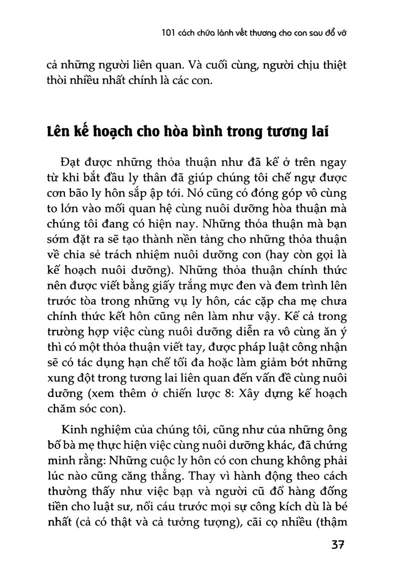 101 Cách Chữa Lành Vết Thương Cho Con Sau Đổ Vỡ