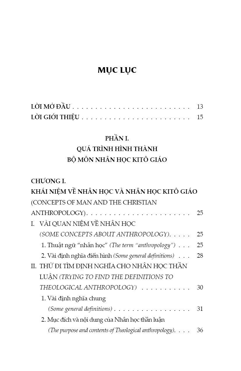 NHÂN HỌC THẦN LUẬN - Thần Học Tín Lý