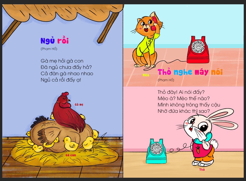 Sách Thơ Cho Bé Học Nói + Truyện Cho Bé Học Nói - Bìa Cứng