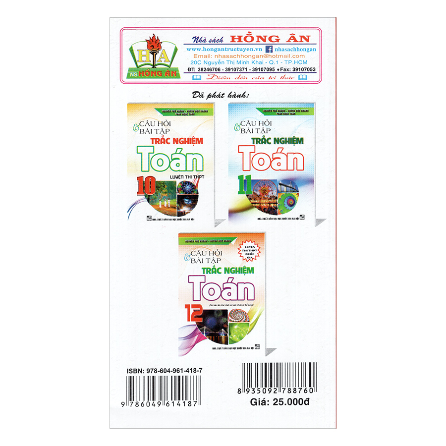 Sổ Tay Toán Học Lớp 10, 11, 12 Luyện Thi THPT Quốc Gia