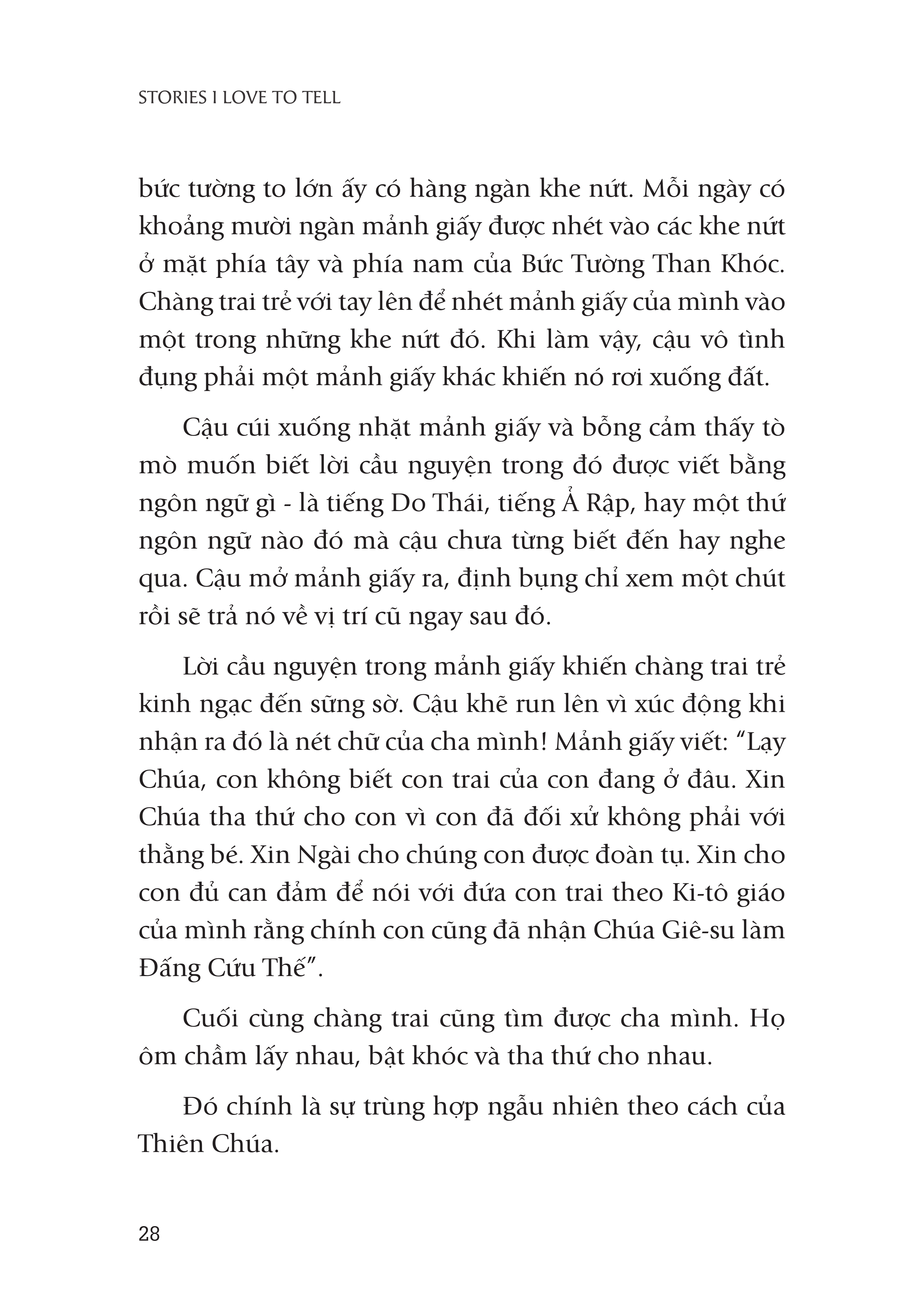 Câu Chuyện Kinh Thánh + Phúc Cho Ai Không Thấy Mà Tin