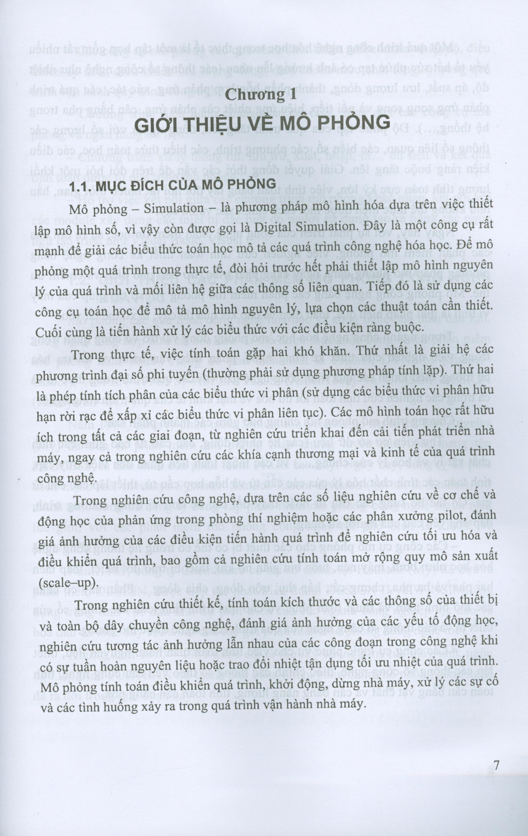 Mô phỏng các quá trình cơ bản trong công nghệ hóa học