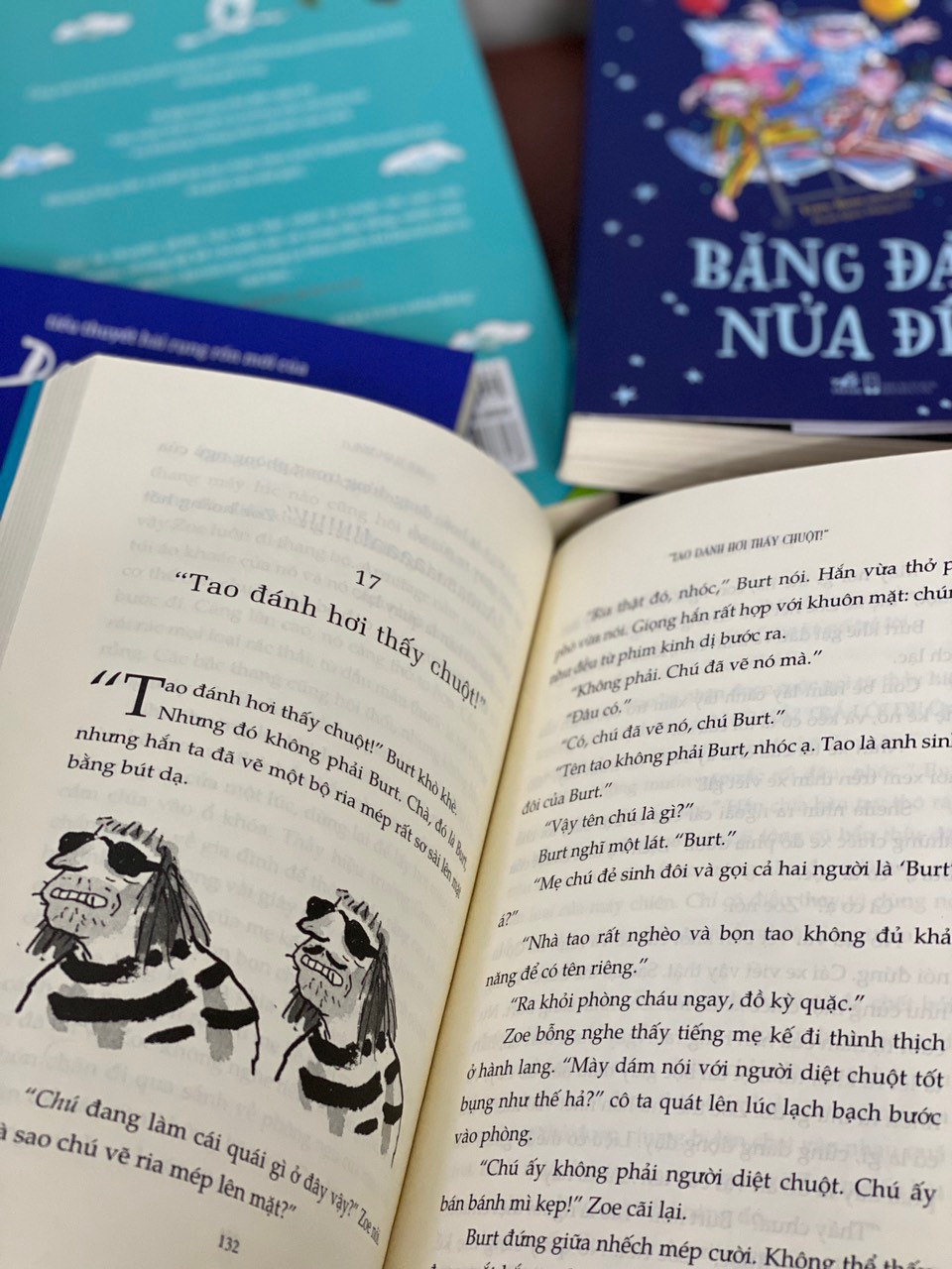 COMBO BỘ SÁCH CHO TRẺ CỦA DAVID WILLIAMS (5 CUỐN): ÔNG NỘI VƯỢT NGỤC + BÁNH MÌ KẸP CHUỘT + BÀ NỘI GĂNG XTƠ + BĂNG ĐẢNG NỬA ĐÊM + NHA SĨ YÊU QUÁI +