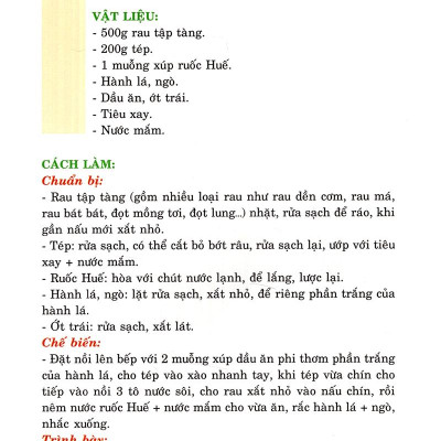 Thực Đơn Nấu Ăn Gia Đình (Tập 1)