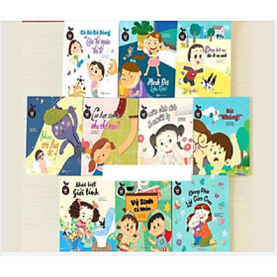 COMBO 10 CUỐN TRUYỆN TRANH GIÁO DỤC GIỚI TÍNH CHO TRẺ TỪ 3-10 TUỔI