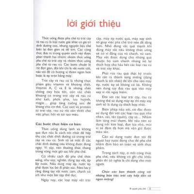 Bí Quyết Pha Chế Sinh Tố & Nước ép Trái Cây (Tái Bản)