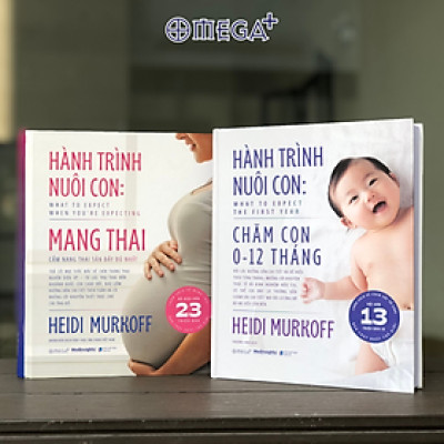 Combo Hành Trình Nuôi Con: Mang Thai + Chăm Con 0 -12 Tháng (Heidi Murkoff) - Omega Plus