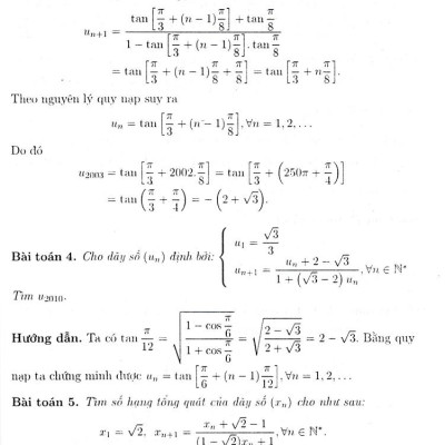 Bồi Dưỡng Học Sinh Giỏi - Chuyên Khảo Dãy Số