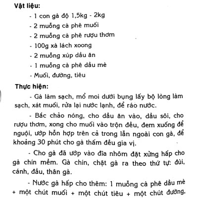 Các Món Ăn Thông Dụng