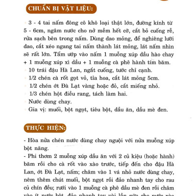 Thực Đơn Cơm Chay 3 Món