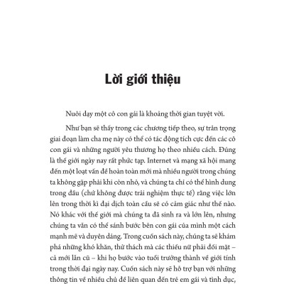 Giáo Dục Giới Tính Cho Con Gái