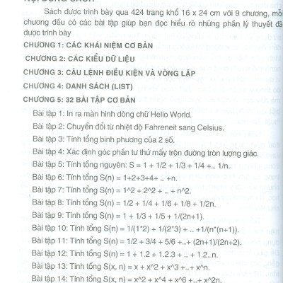 Python Cho Người Tự Học - Phần Cơ Bản