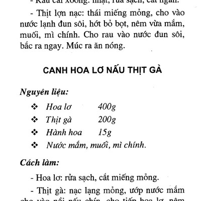 Các Món Canh Ngon (Tái Bản 2016)