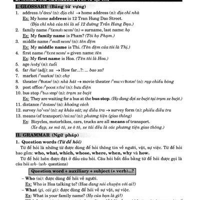 Hướng Dẫn Học Tốt Tiếng Anh 7