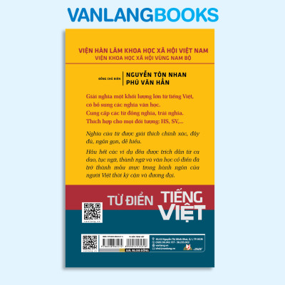 Từ Điển Tiếng Việt (Khổ Nhỏ) -  Vanlangbooks