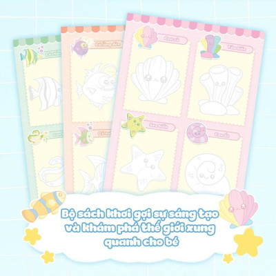 Sách - Tập Vẽ Theo Nét - Thế Giới Đại Dương - Megabook