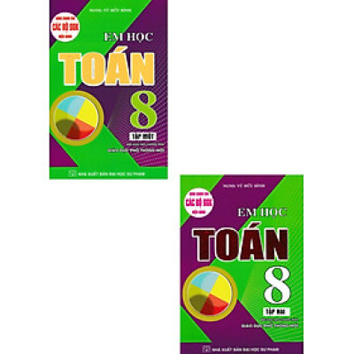 Combo Em Học Toán Lớp 8 Tập 1 + 2 (Dùng Chung Cho Các Bộ SGK Hiện Hành) (Bộ 2 Cuốn) _HA
