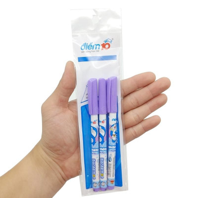 Vỉ 3 Bút Lông Kim FL08/DO Xóa Được