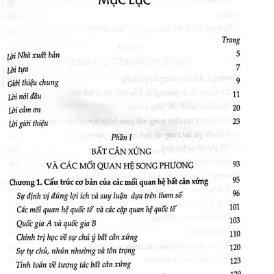 Sự bất cân xứng về sức mạnh và các mối quan hệ quốc tế 